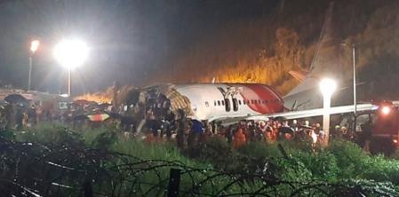 El avión accidentado