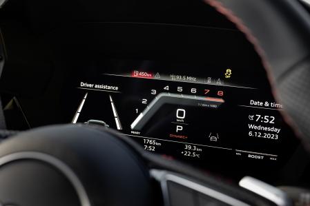 El panel de instrumentación del Audi S3 es digital