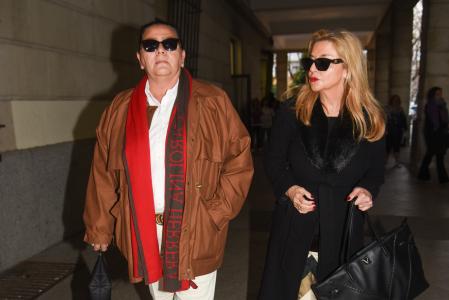 Maria del Monte and Inmaculada Casal arriving to Home Robbery Case in Sevilla 16 february 2024.