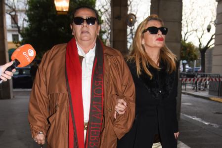 Maria del Monte and Inmaculada Casal arriving to Home Robbery Case in Sevilla 16 february 2024.