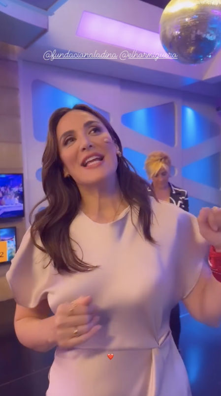 Tamara Falcó con su look en 'El Hormiguero'