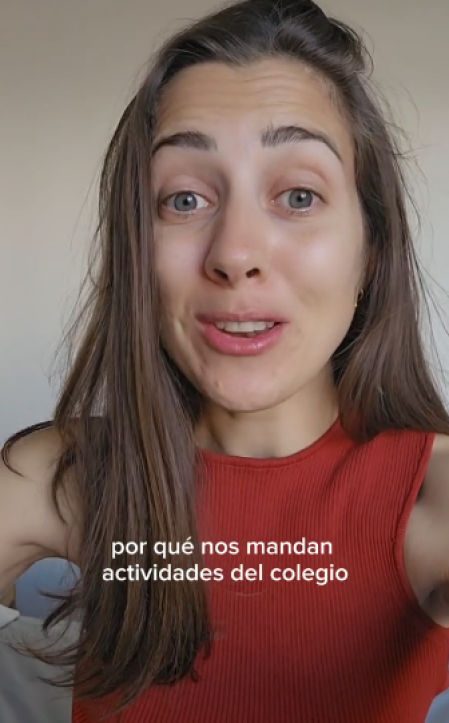 La madre expresa su opinión