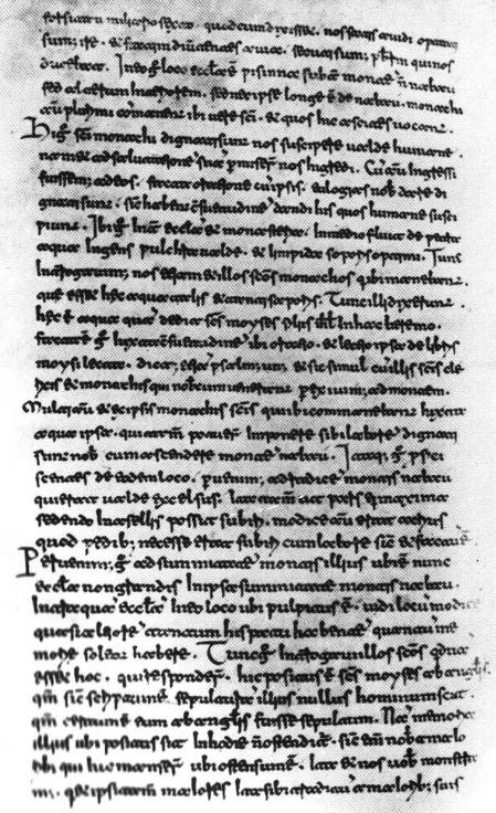 Manuscrito del itinerario de Egeria.