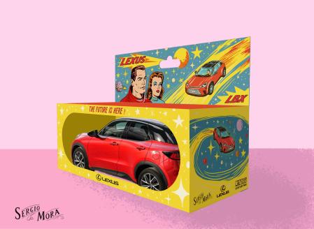 El artista Sergio Mora, realiza una sorprendente interpretación el nuevo LBX que se expondrá en UVNT Art Fair