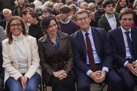 Los cuatro protagonistas del acto 