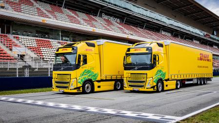 DHL realiza el transporte del material de la F1 en camiones alimentados con biocombustible para reducir la huella de carbono