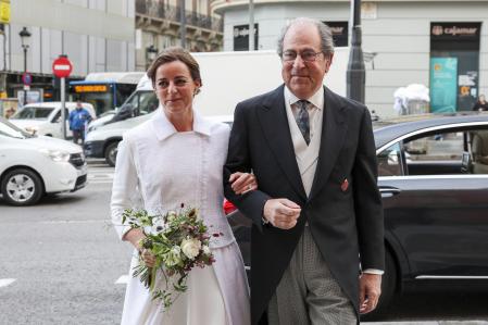 during wedding of Felipe Matossian Falco and Ina Morenes Allendesalazar in Madrid on Friday, 23 February 2024.