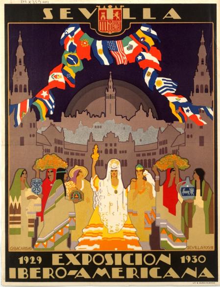 Cartel de Gustavo Bacarisas para la Exposición Iberoamericana de Sevilla (1929)