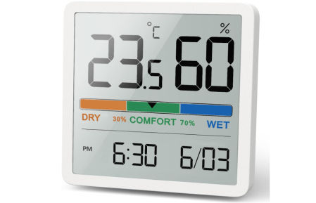 NOKLEAD Termómetro higrómetro de escritorio
