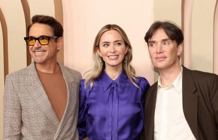 Downey Jr junto a Emily Blunt y Cillian Murphy