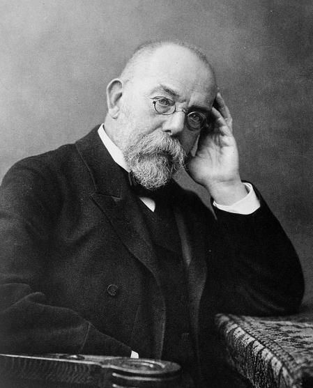 Robert Koch, fotografiado por Wilhelm Fechner en 1900.