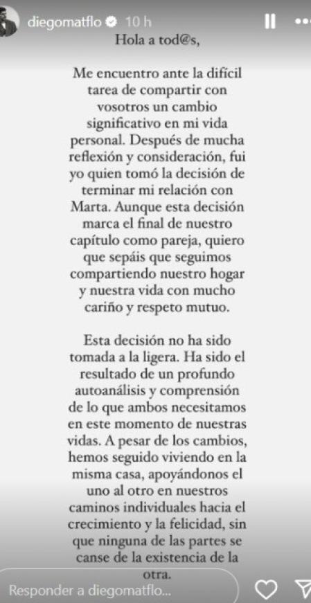 Diego Matamoros se sincera