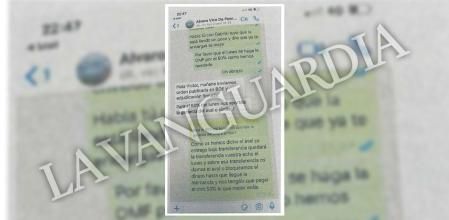 Mensaje entre Víctor de Aldama y un alto cargo de Puertos