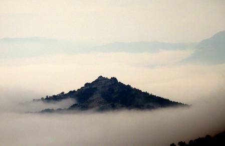 Niebla cubriendo el paisaje de la Plana de Vic.