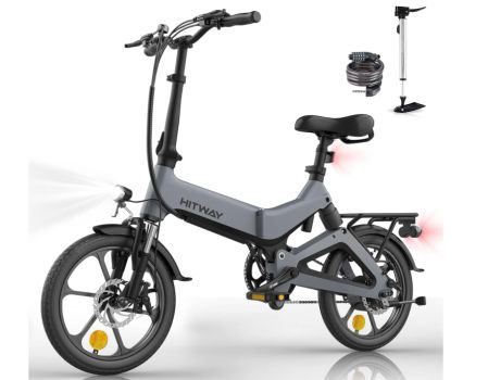 Bicicleta eléctrica plegable de HITWAY.