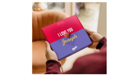 Caja de bombones Milka personalizada