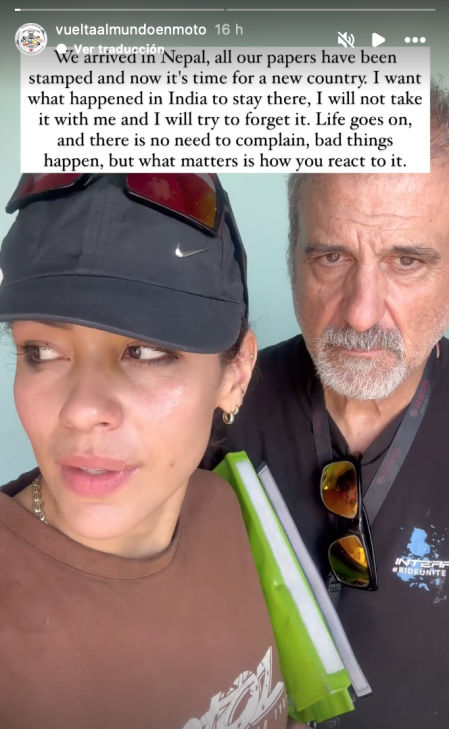 Fernanda y Vicente en otra de sus historias, poco después de la agresión sexual