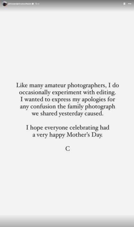 Kate Middleton se ha pronunciado al respecto de la “manipulación” de la imagen.