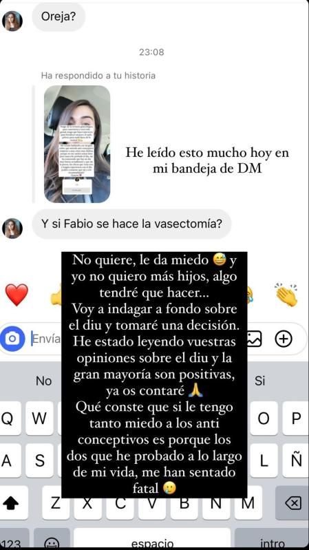Violeta explica que Fabio no se quiere hacer la vasectomía
