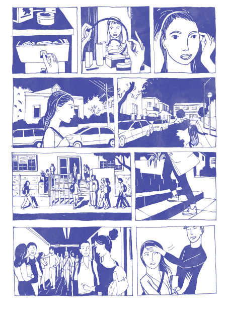 Viñeta de Bernardo P. Carvalho para 'Mary John' de Ana Pessoa