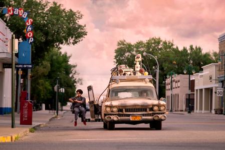 'Cazafantasmas: Más allá' incorporó un asiento deslizante en el Ecto-1