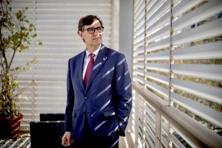 El candidato del PSC a la presidencia de la Generalitat, Salvador Illa