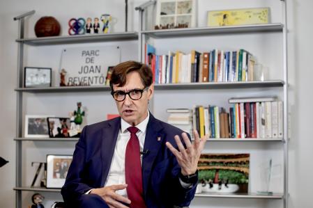 El candidato del PSC a la presidencia de la Generalitat, Salvador Illa