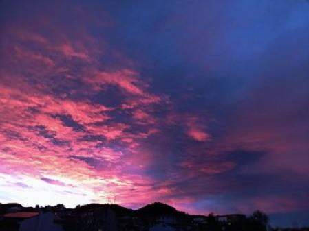 Atardecer de primavera en Alcorisa.
