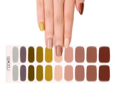 NOOVES NAILS, láminas de uñas de Gel Precurado Premium (pack de 20)