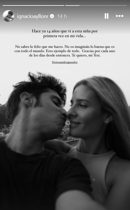 La tierna dedicatoria de XX a XX.