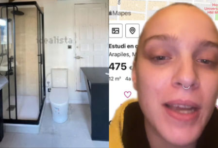 La usuaria muestra el anuncio y las condiciones del inmueble