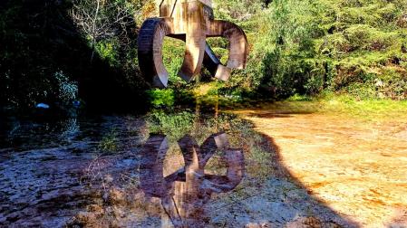 'Elogi de l'Aigua' de Chillida en el Parc de la Creueta del Coll.
