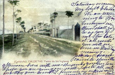 Passeig dels anglesos, Caldetes