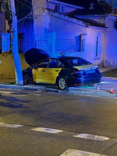 Robo de un taxi en Barcelona