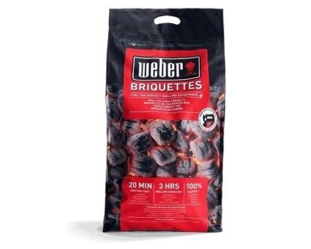 Briquetas de carbón vegetal para barbacoa 8 kg Weber