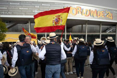 La delegación española, haciéndose notar