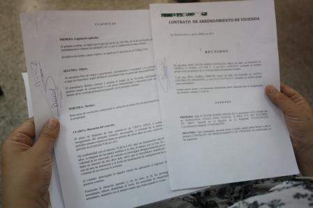 Un contrato de alquiler