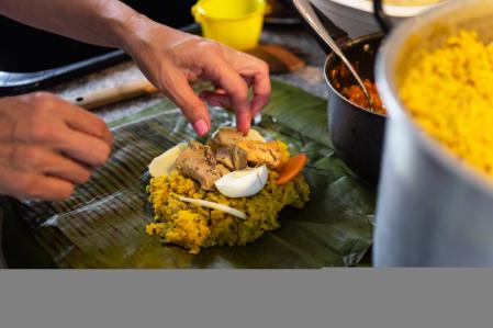 Tamales colombianos.