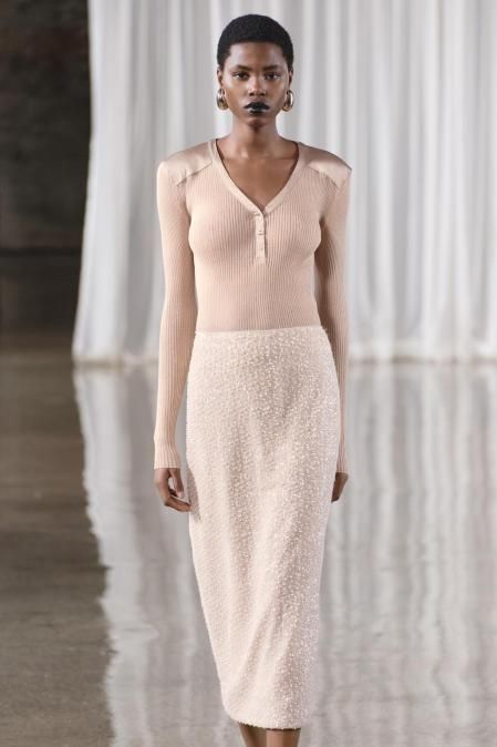 Falda de lentejuelas de Zara