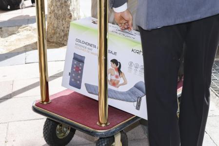 El equipaje de Isabel Pantoja tras el concierto que dio el sábado en la capital