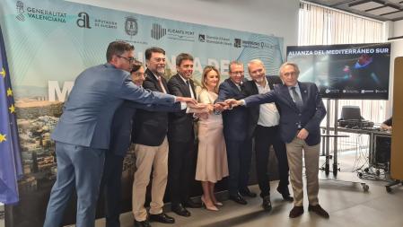 Los firmantes de la Alianza Mediterráneo Sur en Alicante.