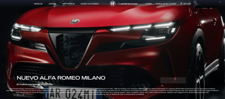 Al día siguiente del anuncio del cambio de nombre comercial del Alfa Romeo Milano por Junior, en la web comercial española de la marca aun salía el original