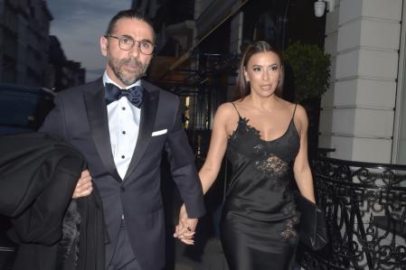 Eva Longoria a su llegada a la fiesta de Victoria Beckham