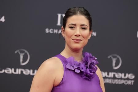 Garbiñe Muguruza en un evento