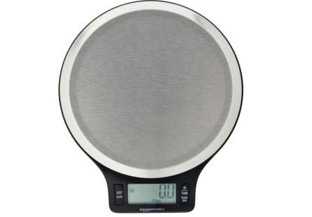 Báscula de cocina digital con pantalla LCD de Amazon Basics