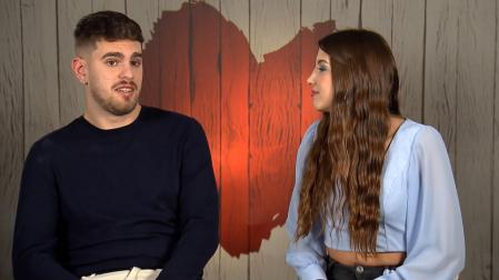Alejandro y Cristina en 'First Dates'