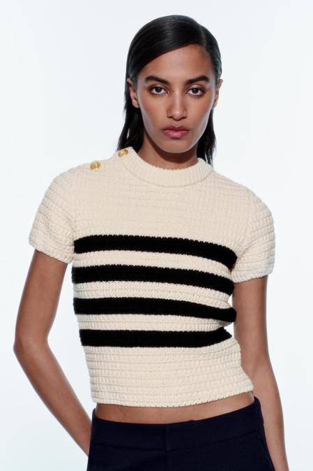 Top de punto de Zara