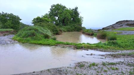 Lluvia en los alrededores de Manlleu.