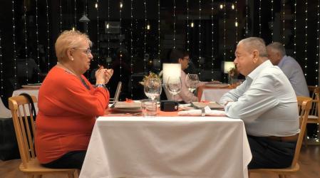 Nieves y José en 'First Dates'