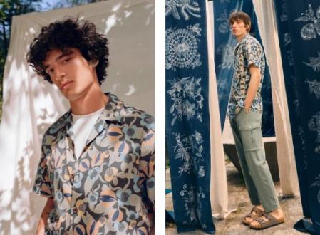 Camisa de manga corta estampada de Roots Studio x Springfield.